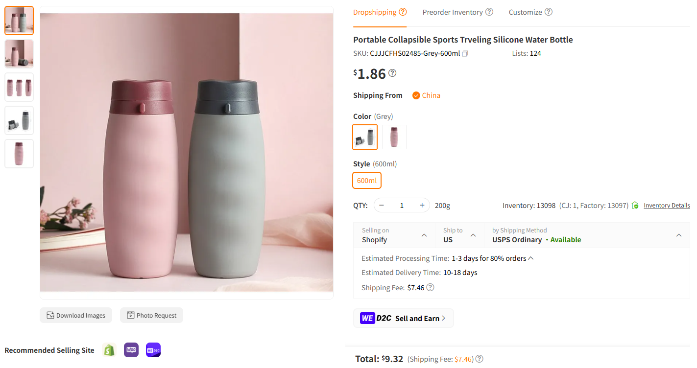 Collapsible Silicone Travel Bottles